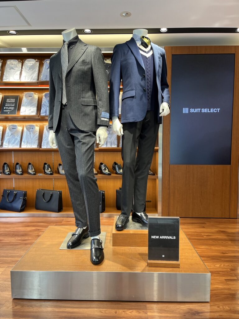 スーツセレクト自由が丘スーツアンドジャカットパンツのマネキン